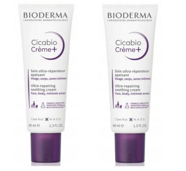 BIODERMA Cicabio Creme+ Krem naprawczo-kojący 2x40ml (1)